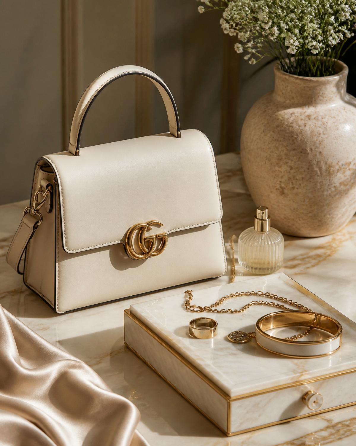 Leather handbags and accessories